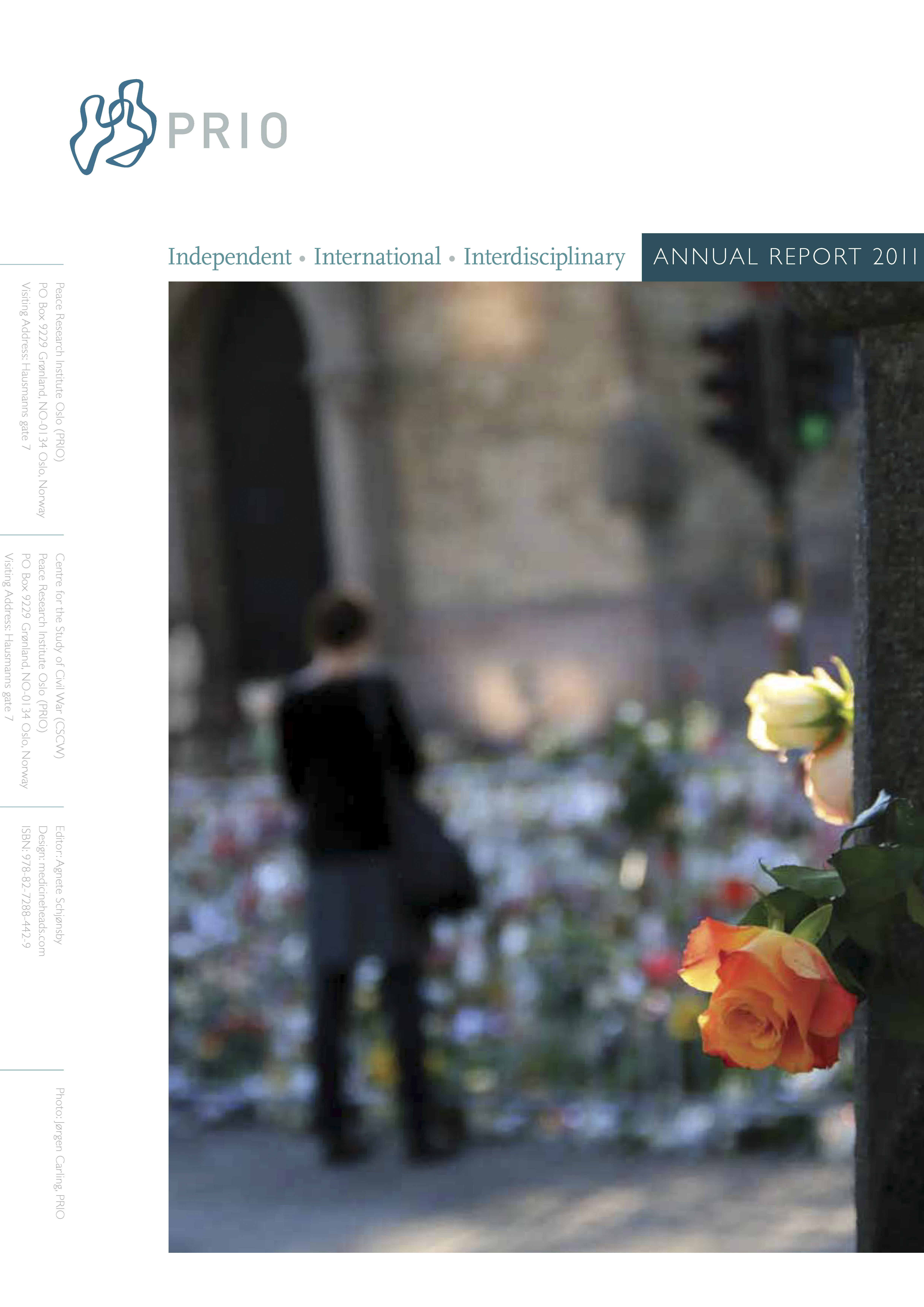 PRIO Annual Report 2011 front cover